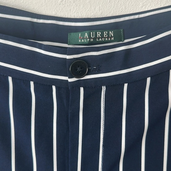 Navy and White Striped Pants - Picture 2 of 6